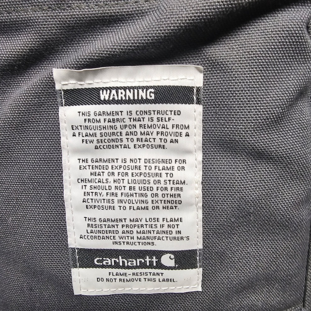 Carhartt FR Flame Resistant Sherpa Lined Mock Neck Vest Gray 2XL Tall CAT 3 - Picture 6 of 12